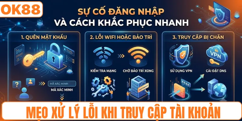 Mẹo xử lý lỗi khi truy cập tài khoản